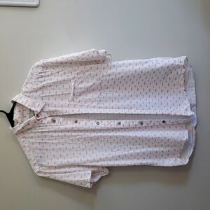 Oliver & Burke button down like new MEDIUM Mens red white and blue